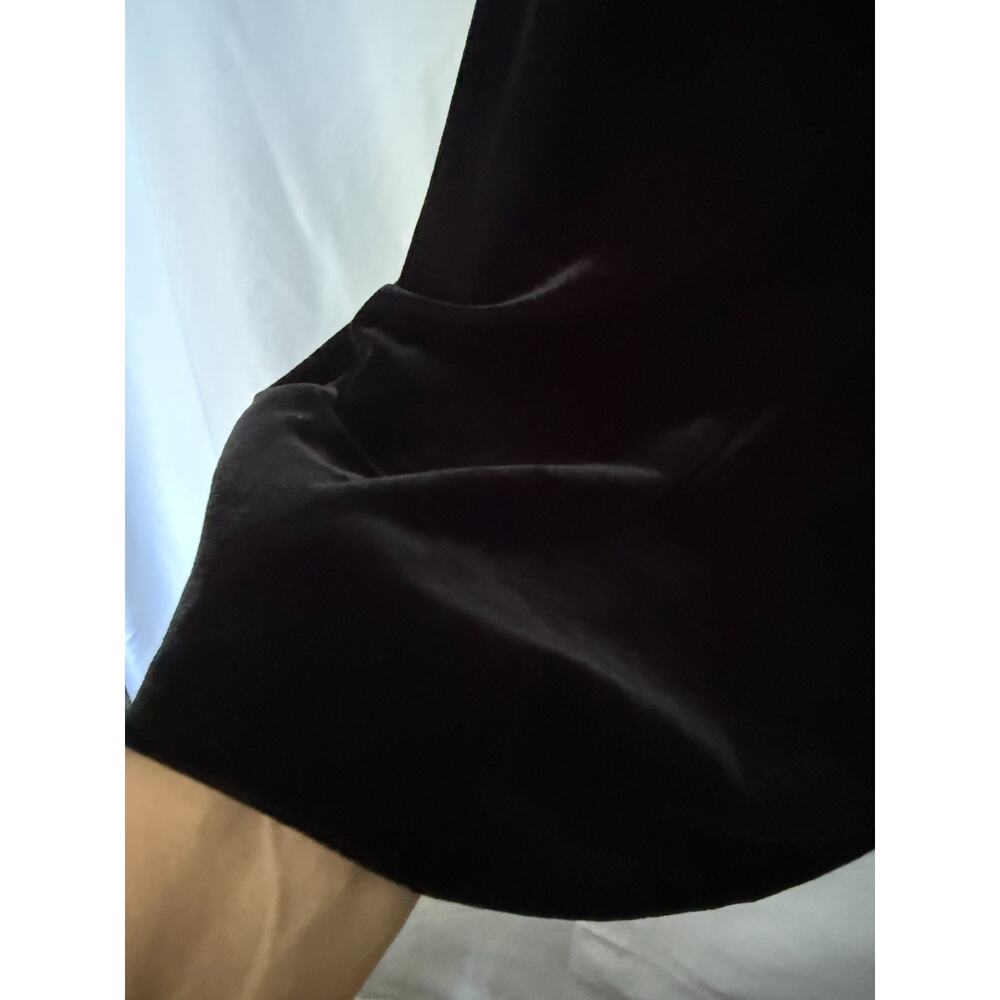 Y2K Banana Republic Velvet Camisole Black V Neck Whimsigoth Dark Romantic Fairy - Picture 3 of 8
